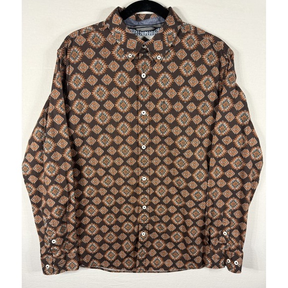 Cody James Other - Cody James Button Down Long Sleeve Shirt Aztec Western Print Size Large
